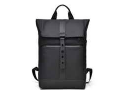 Mochila de Rolltop HENTEN HOME Impermeável para Portátil 15.6" Executiva para Homem, Grande Capacidade Preto