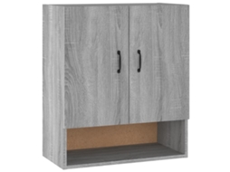 Wall Cabinet, Wall Cabinets Vidaxl Cinzeto Madeira Processada (n/a)