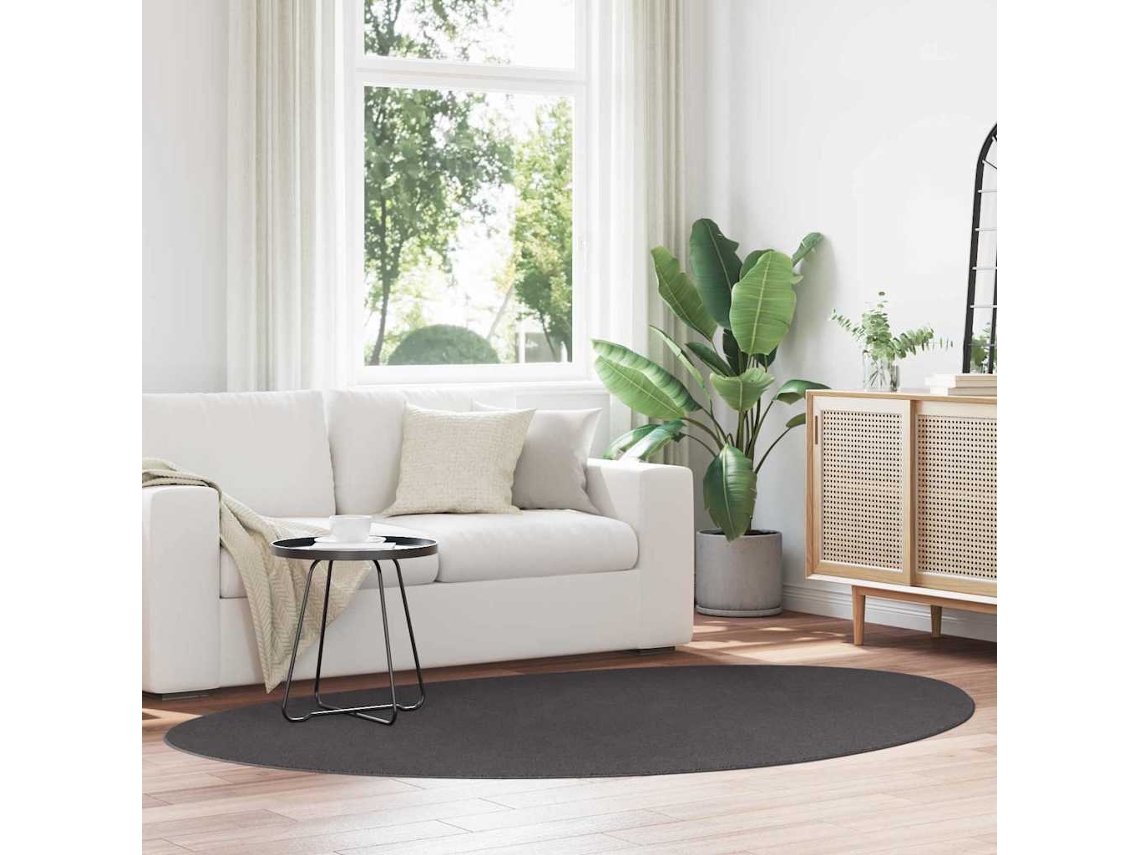 Vidaxl Tapete Huarte Antracite 160 X 230 Cm Poliéster