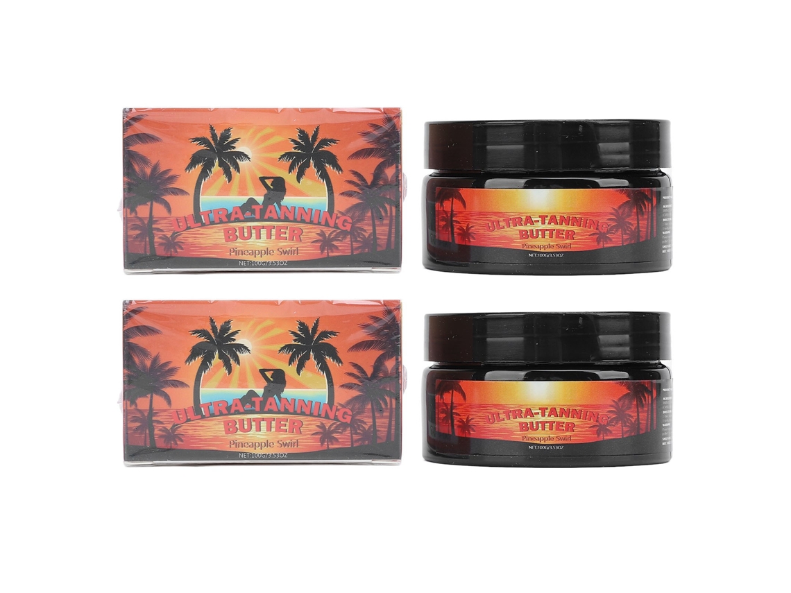 2pcs Gel Bronzeador Suave Sem Gordura de Longa Duração Acelerador de Bronzeamento Solar Verão Exterior 100g