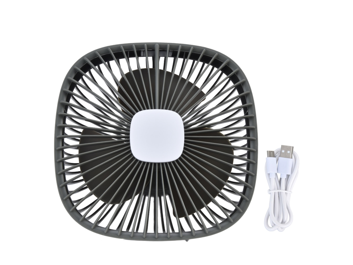 Vento 4 Níveis Luz 3 Usb Silencioso Camping Verde Militar