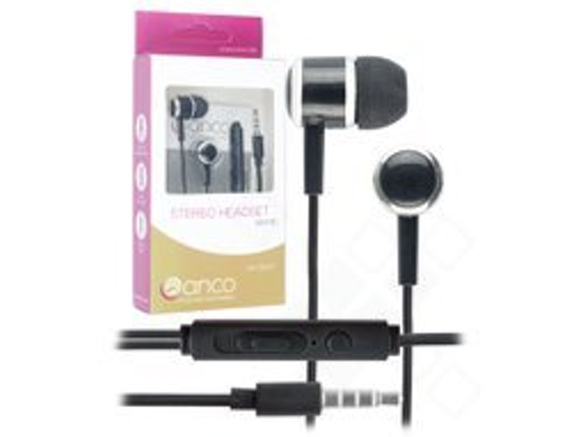 Auriculares Anco Estéreo Preto