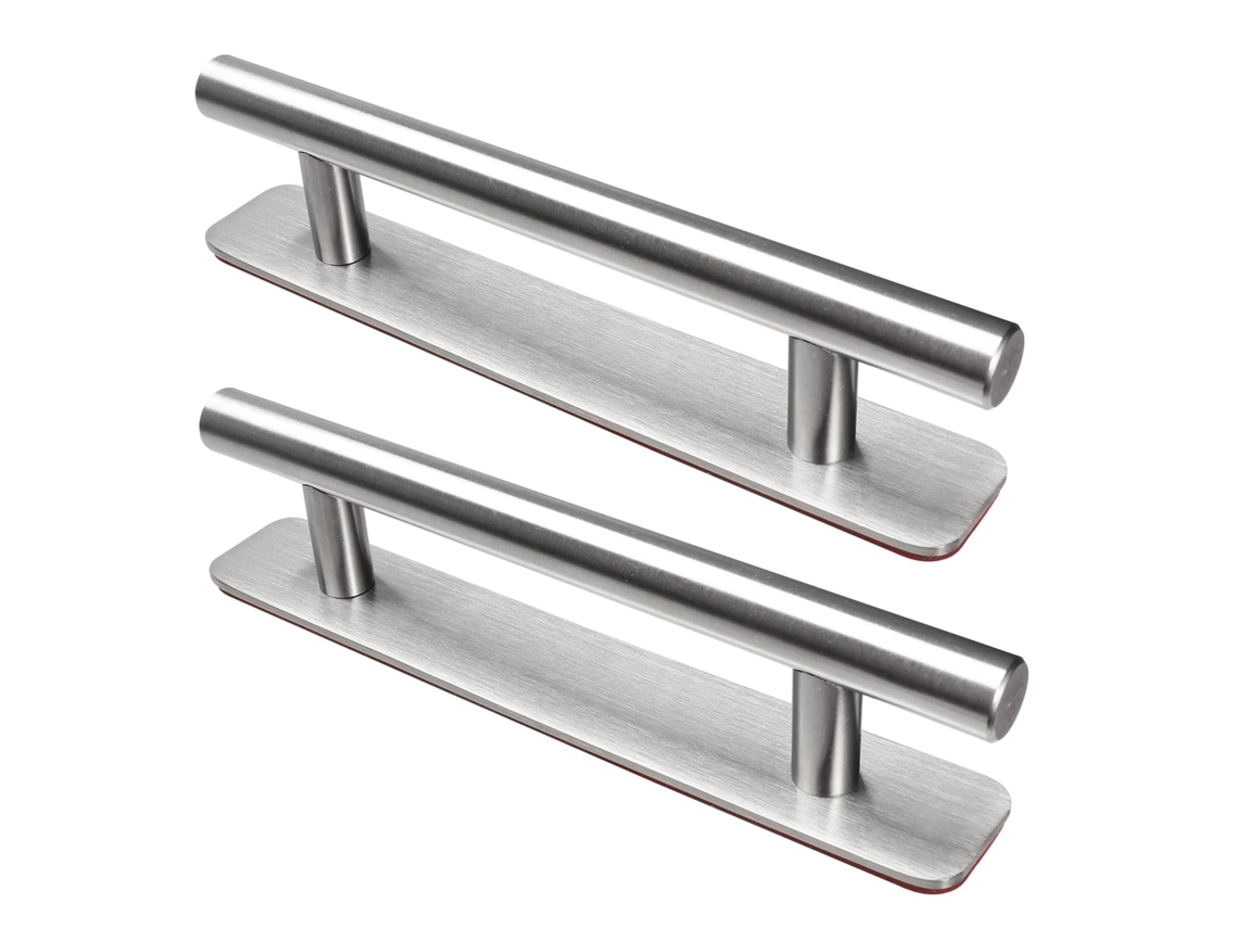 Puxador Autocolante Para Móveis,2 Peças Puxadores De Porta Em Aço Inox,148mm Para Armários Cozinha Guarda Roupa Cômoda,prata Btforus