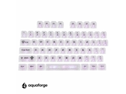 Conjunto De Teclas Para Teclado Mecânico Translúcidas Branco