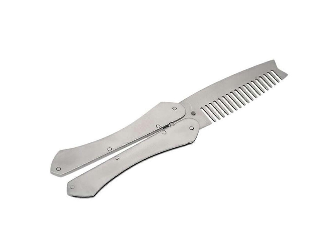 Conjunto De Pentes Dobráveis ​​de Aço Inoxidável Para Barba Para Cuidados Com A Barba Masculina Jinyubo Store