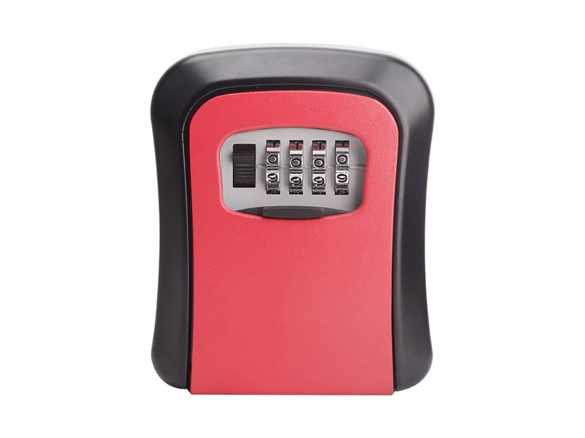 Cofre Chaves CHRUI Montagem Segredo 4 Dígitos 8.5x3x6.2cm (vermelho)