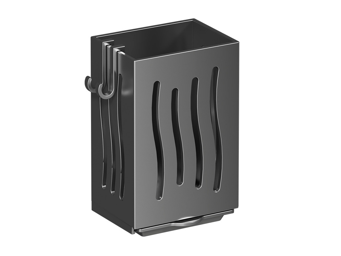 Escorredor de louça preto Talheres com bandeja coletora, material de alta qualidade, organize sua cozinha. -aquaforge