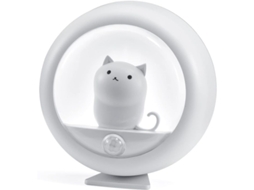 Luz Noturna Com Sensor De Movimento, Luz De Mesa Recarregável Usb, Lâmpada Gato Magnética Para Armário E Cama