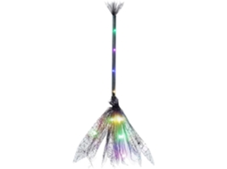 Vassoura De Bruxa Iluminada De 65 Cm, Acessório Para Festa De Cosplay |