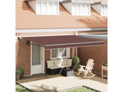 Vidaxl Toldo Retrátil Automático 450x300 Cm Castanho