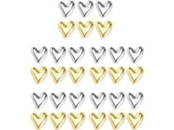 Jojofuny Tachinhas Plásticas Decorativas de 36 Peças em Formato de Coração para Paredes e Quadros Cortiça, Fáceis de Manusear E