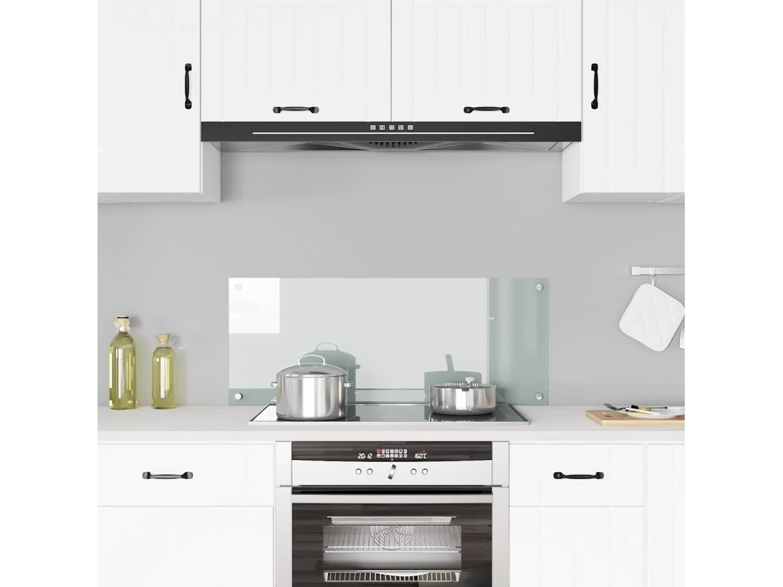 Vidaxl Painel Anti-salpicos Cozinha 100x40 Cm Vidro Temp. Transparente