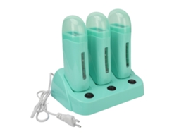 2026 3pcs Calefactor de Cera Depilatoria Roll On para Hogar Eléctrico Con Base, Cera Depilatoria para Axilas Piernas, Plug Ue 220v