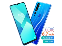 Smartphone LAXISCREED 6.7 Polegadas Tela Gota Desbloqueio Facial