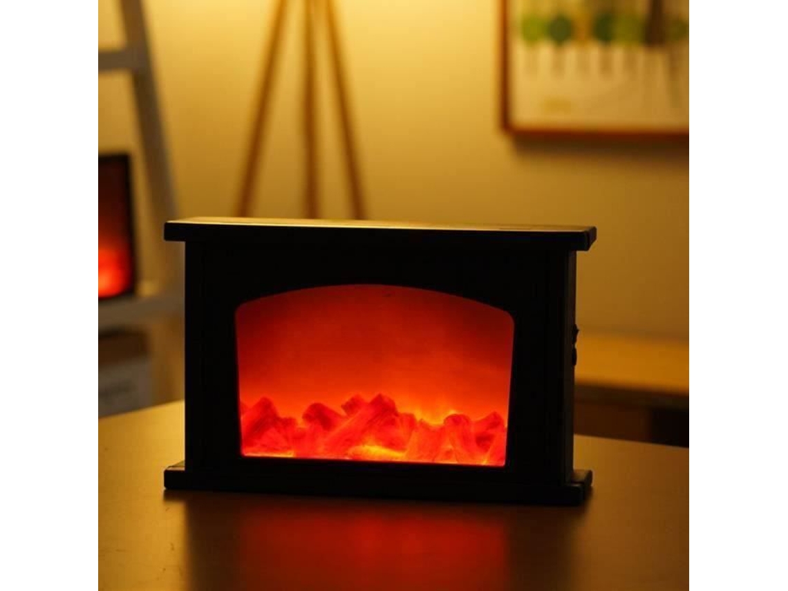 Lareira Elétrica Falsa, Efeito De Chama, Estilo Retrô, Simulação Sem Chama, Luz Led2 Autrement