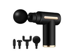 Pistola de massagem com 4 cabeças de massagem e 6 velocidades. Brilvibera