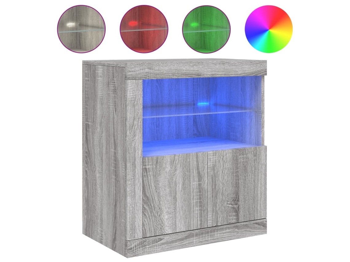 Sideboard, Sideboards Vidaxl Cinzeto Madeira Processada (n/a)