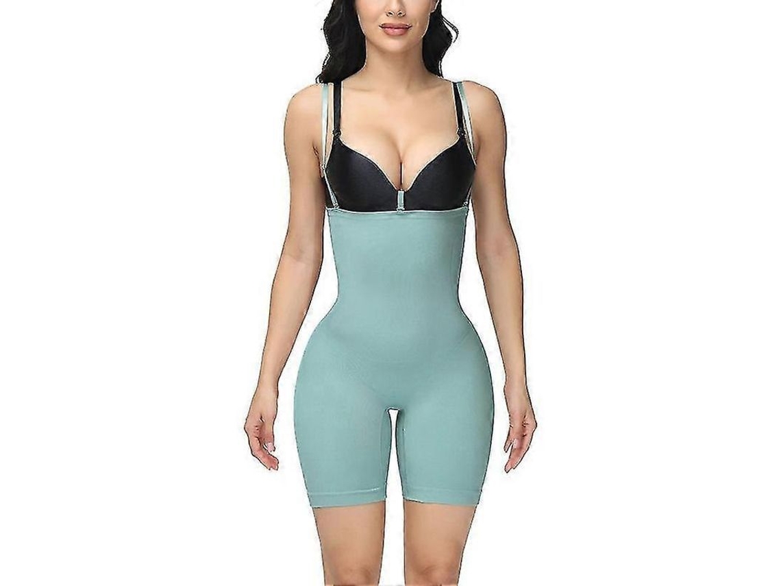 Legging De Nylon Com Controle Abdominal E Elevação De Bumbum, Modelo Skinny, Comprimento Até Joelho, Elástico E Confortável Verde