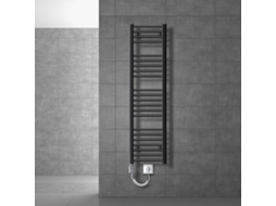 Radiador de Casa de Banho Elétrico 300 X 1400 Mm Antracite Direito com Ligação Lateral LUXEBATH