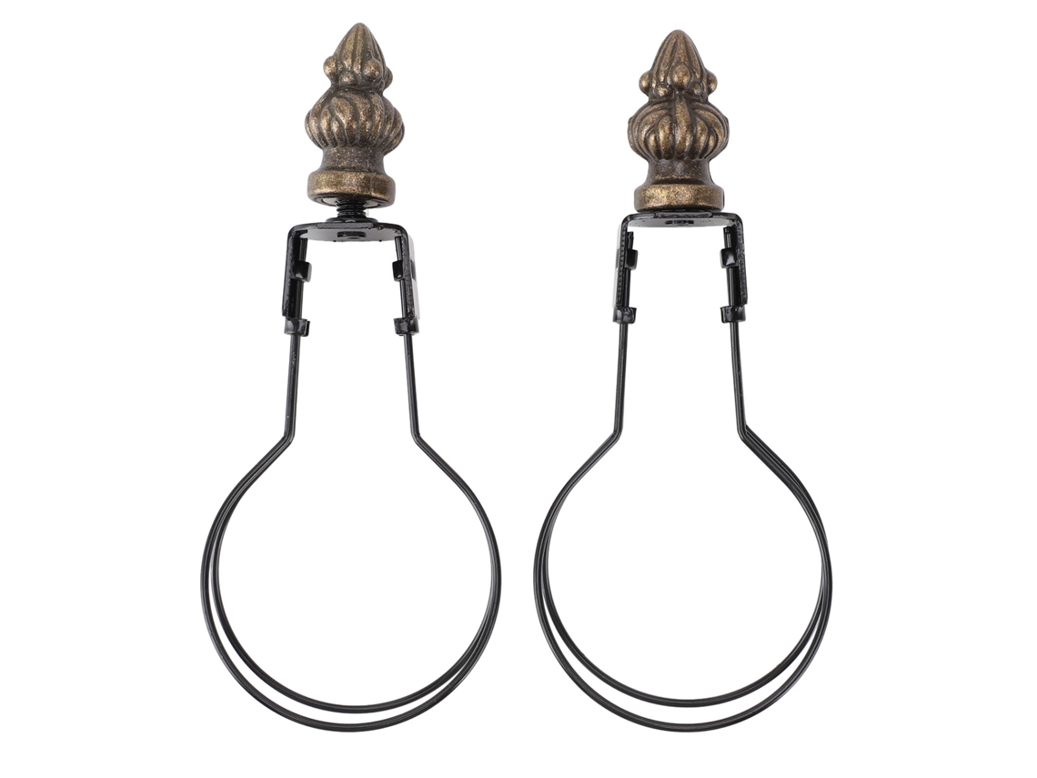 Rebe-2pcs Adaptador De Clip Para Lámpara Moderno Estilo Metal Soporte De Lámpara Clip On Para Sala Dormitorio Negro