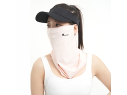 Máscara protetora solar exterior, anti raios UV, tecido respirável, rosa CZHHMART