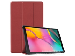 Capa Para Tablet Lurelia, Compatível Com Lenovo Tab M9 Tb 310 Modelo 2023, Bordô, Couro Sintético, Dobrável Com Suporte, Função Sono