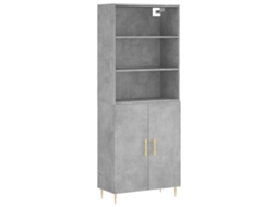 Highboard, Highboards Vidaxl Cinzeto Madeira Processada (n/a)