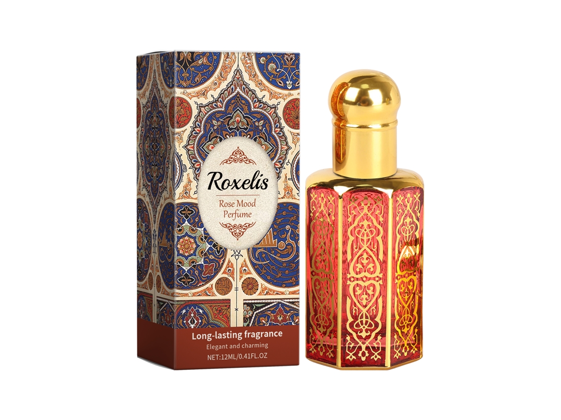 Perfume Roxelis Árabe Rosa Natural Fresco Duradouro