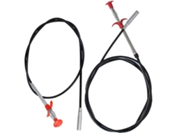 Conjunto De 2 Ferramentas Flexíveis Para Desentupimento Ralos , Com Gancho Aço