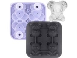 Formas De Gelo De Silicone Koala Para Congelador