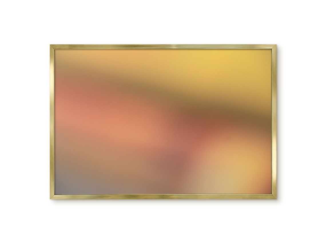 Quadro magnético de parede com degradê de arco-íris para quarto Espelharte (60x40 cm)