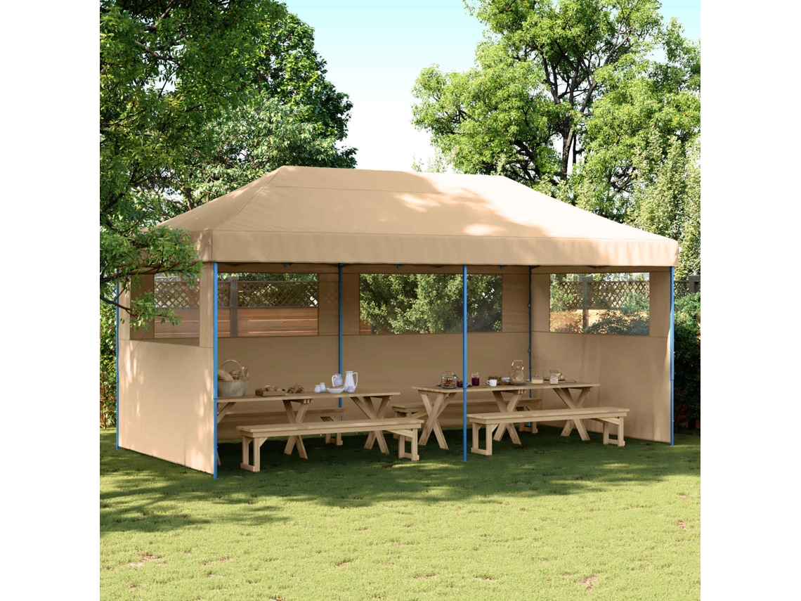 Vidaxl Tenda De Festa Bege 292 X 580 X 315 Cm Tecido Oxford