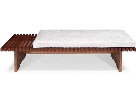 Mesa de Centro HATT Nokogiri (Castanho - Madeira de Mutene - 33x172.5x70 cm)