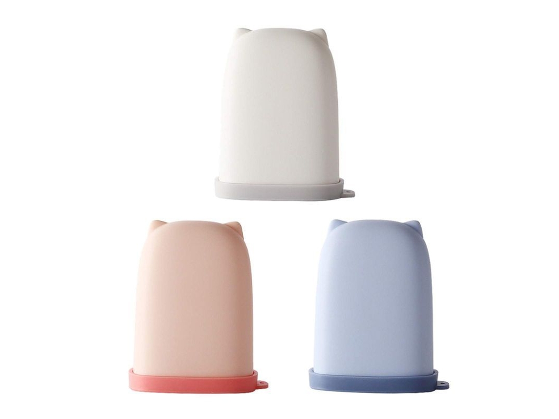 Conjunto de 3 saboneteiras portáteis à prova d'água, em silicone e ABS, para viagens e banheiro, nas cores azul, branca e rosa (2026).