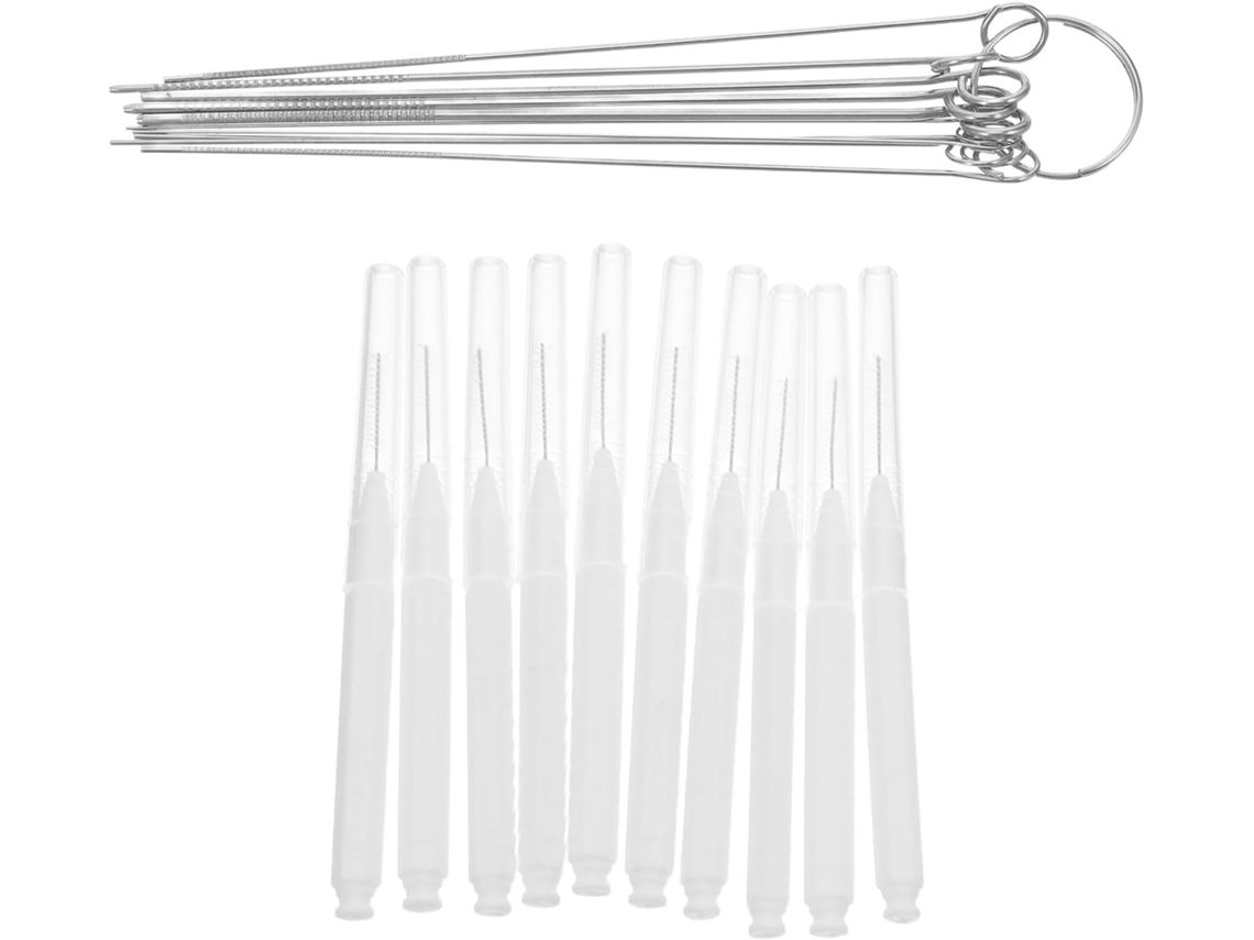 Kit Com 20 Escovas De Limpeza Para Chuveiro Cabos Antiderrapantes Nylon E Aço Inoxidável Ideais Manutenção Chuveiros