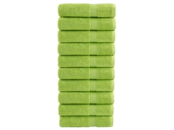 Vidaxl Toalhas Banho Premium Solund 10pcs 70x140cm 600 Gsm Verde Maça
