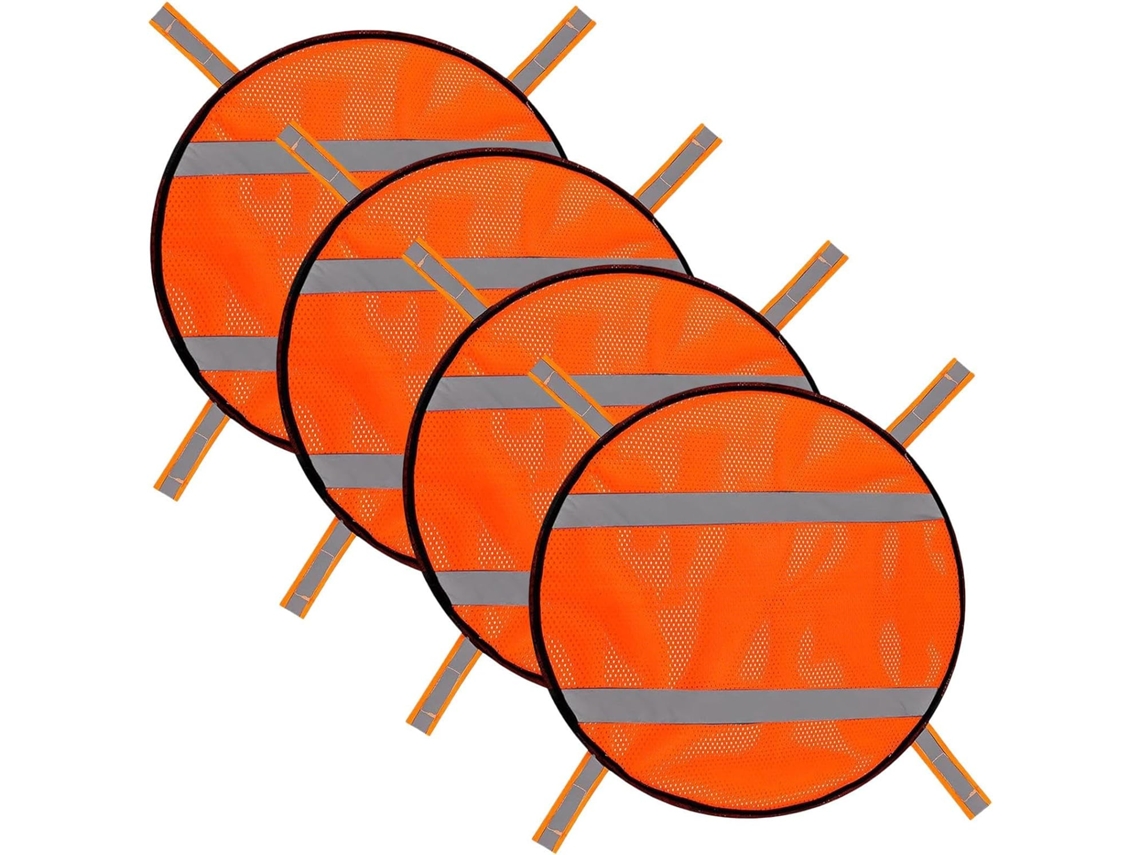 Painel De Segurança Em Malha Laranja Para Mochila E Capa De Segurança.
