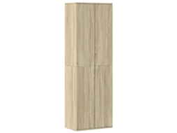Aparador Alto MAISON EXCLUSIVE em Derivados de Madeira Carvalho Sonoma (60x35x180 cm)