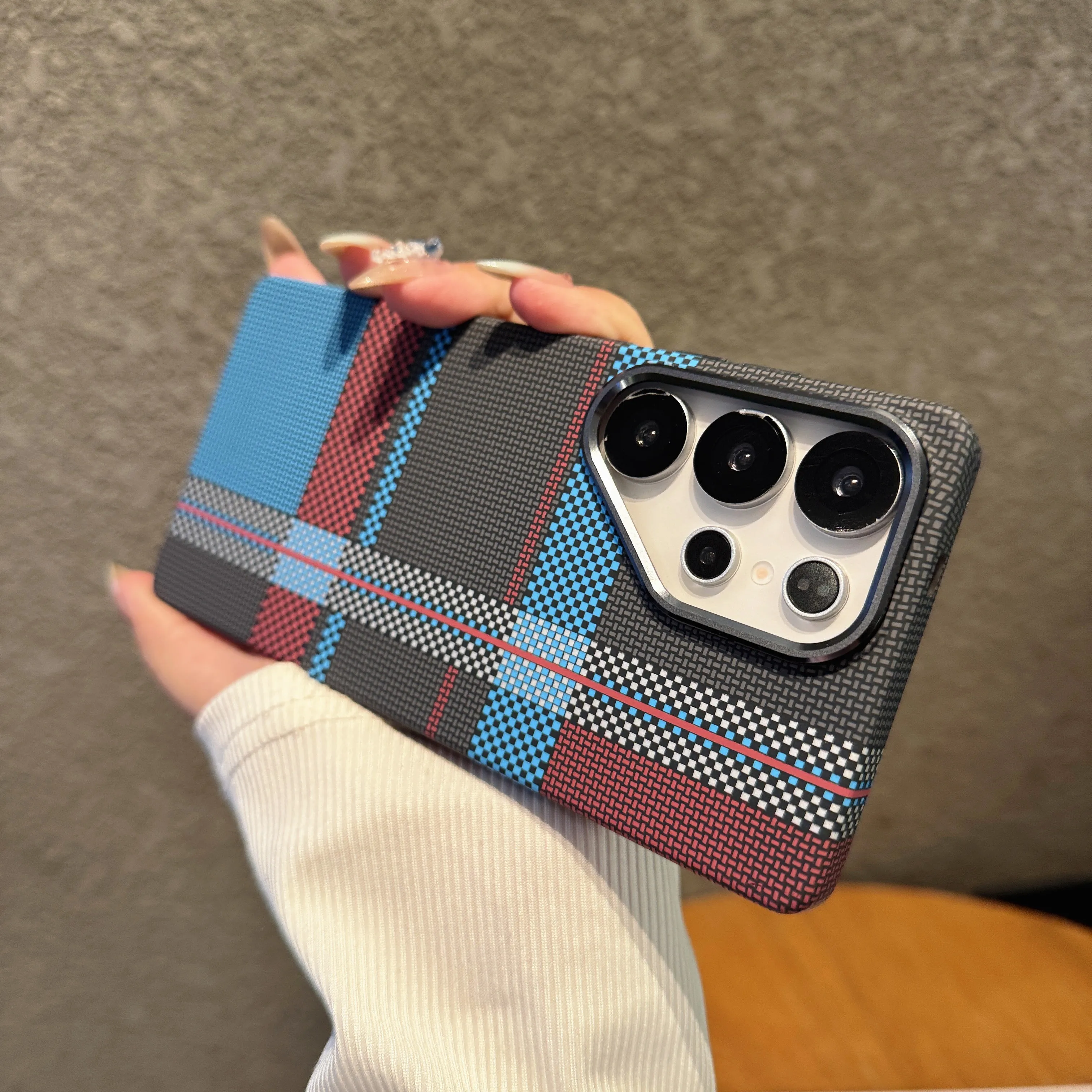 Capa Para Celular (galaxy S24) Com Textura Elegante De Fibra De Carbono, Capa Protetora Magnética Invisível À Prova De Choque.