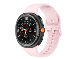 Bracelete para Samsung Galaxy Watch 8/8 Classic Silicone Lisa e Sólida Rosa XIAOMOYU
