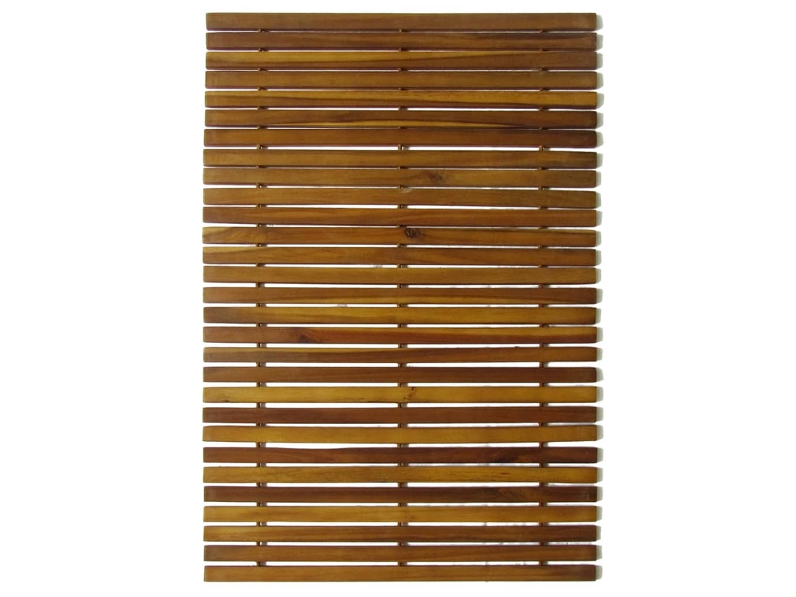 2 Pc Tapetes de Banho de Acácia 80 X 50 Cm MAISON EXCLUSIVE