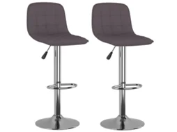 Bancos de Bar 2 Pcs Tecido Cinzento acastanhado MAISON EXCLUSIVE