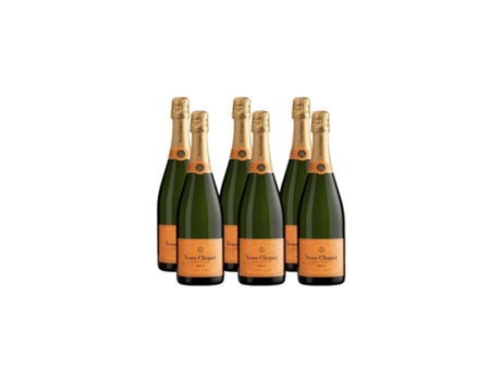 Champanhe Veuve Clicquot Carte Jaune Caixa De 6 Garrafas 75cl