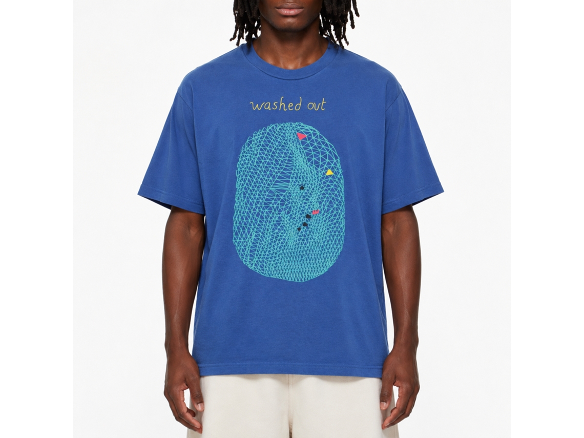 Washed Out Blue Egg T-shirt Unisex Adults Size:m