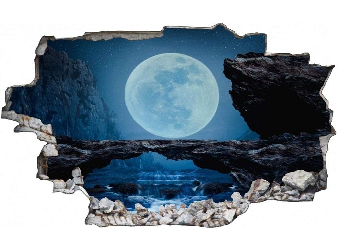 Adesivos Muraux Stone Bridge Adesivo Mural Para Salão De Beleza Quarto Cozinha Escritório Adulto Criança 56x81cm