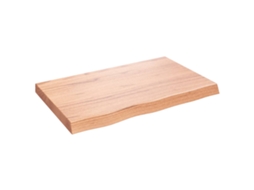 Bathroom Countertop, Bathroom Countertops Vidaxl Marrom Madeira De Carvalho (80 X 50 X 6 Cm)