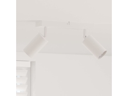 Vidaxl Foco De Teto Com Holofotes Branco 26 X 6 X 16 Cm Metal