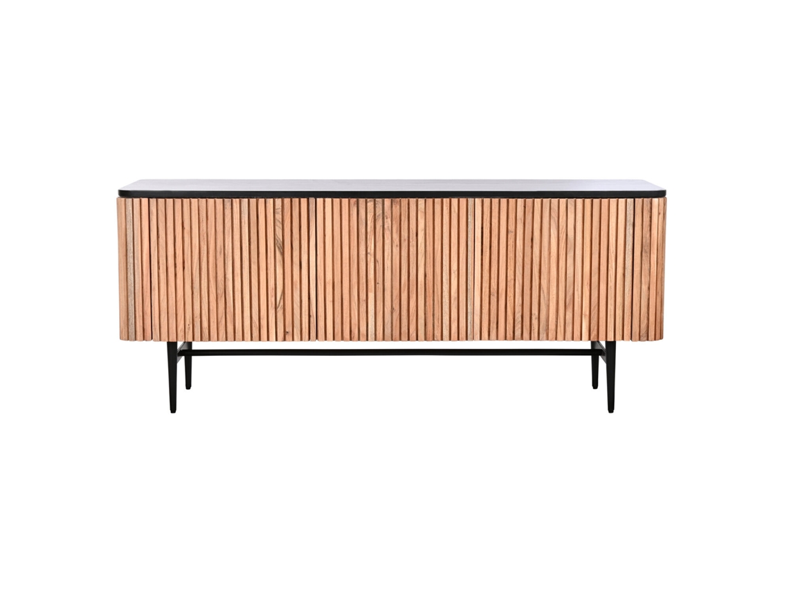 Móvel para TV em Mármore Acácia Preto, 145x45x60cm ALEXANDRA HOUSE LIVING