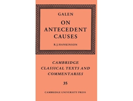 Livro Galen: On Antecedent Causes de Galen (Inglês)