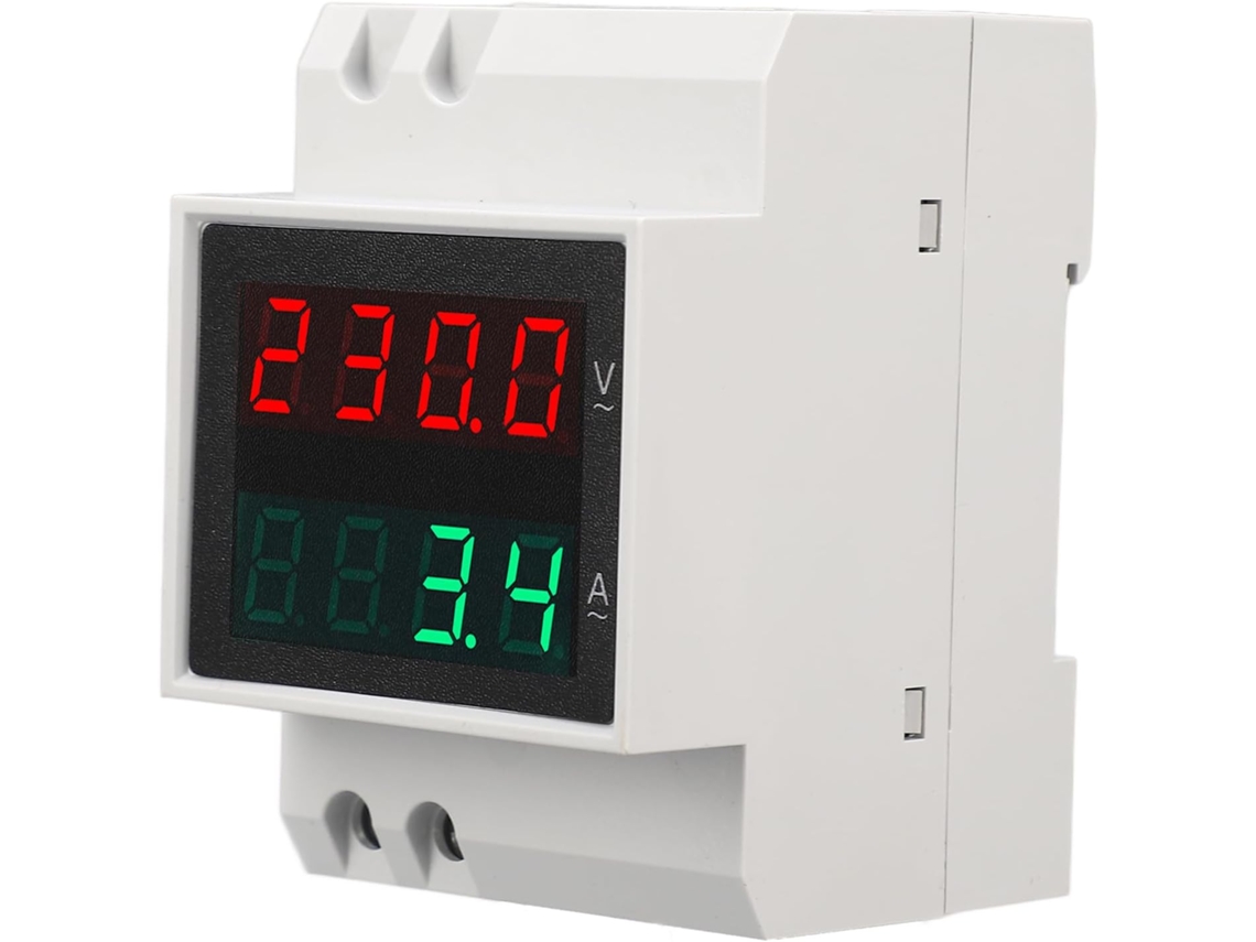 Medidor Tensão Corrente Ac80-300v 0 1-99 9a Tubo Nixie Led Pc